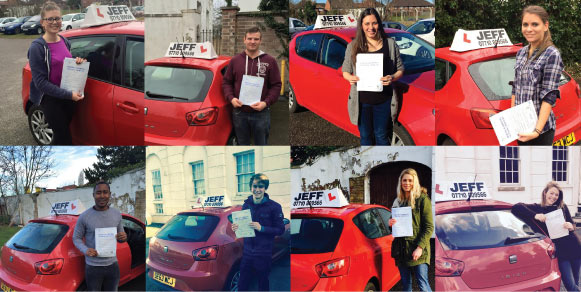 Jeff Sullivans students after passing their driving test